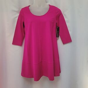 The Nines by Hatch Maternity Trapeze Dress Barbie Pink Generous Size Small New